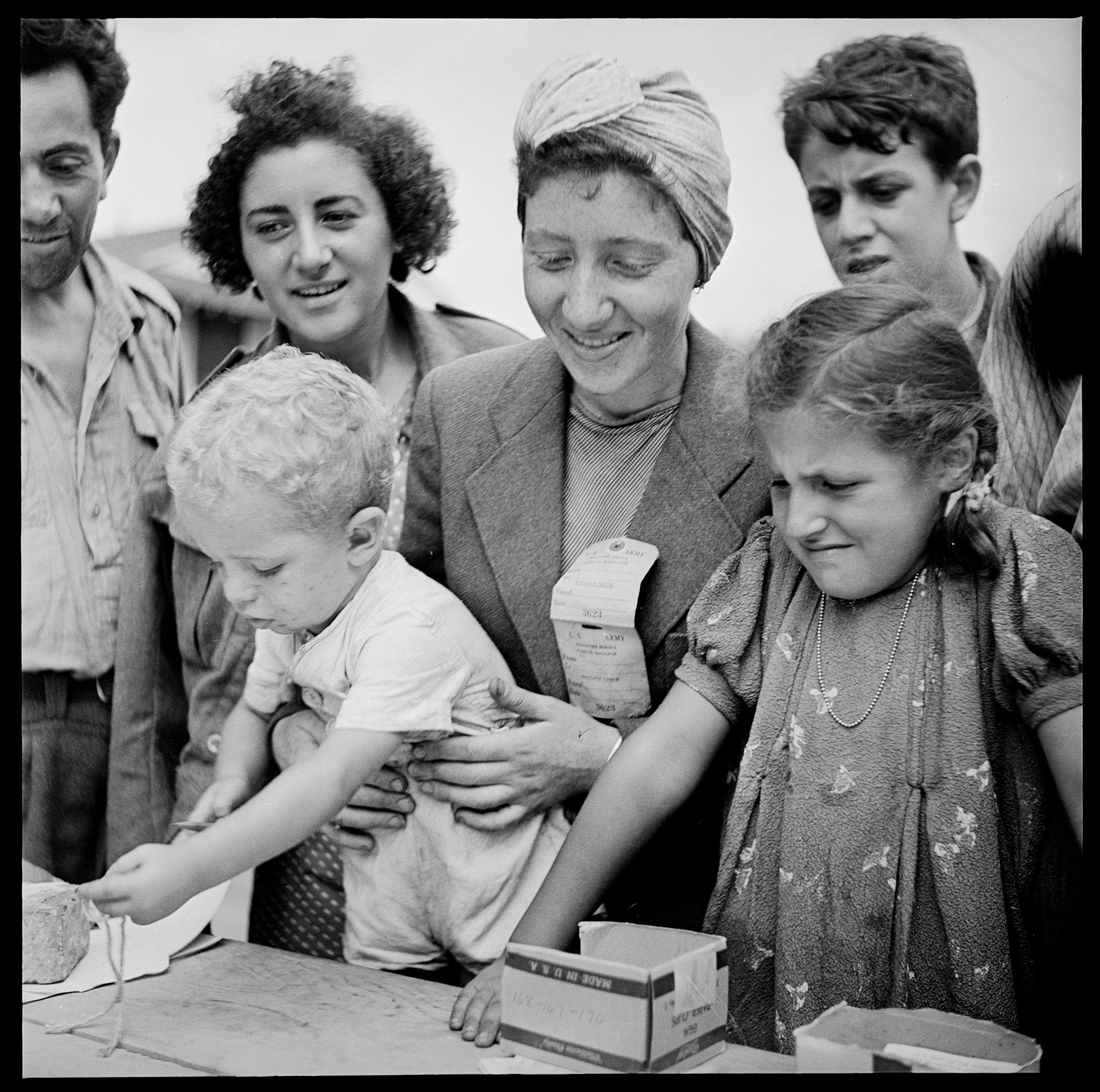 Refugees at the Fort Ontario Refugee Camp, Oswego, New York, August 1944