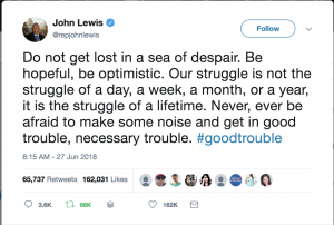John Lewis #goodtrouble